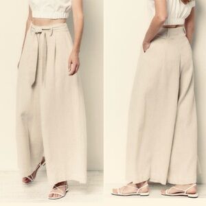 Maeve by Anthropologie Wide Leg Belted Culottes